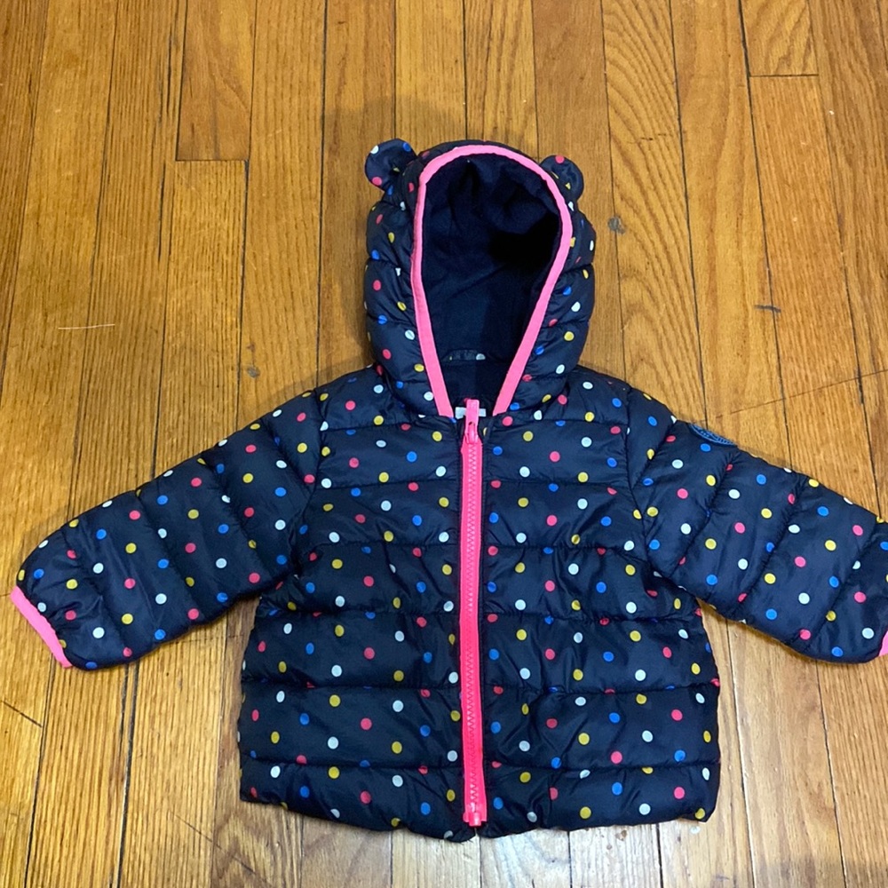 Infants Polka Dot Puffer Jacket